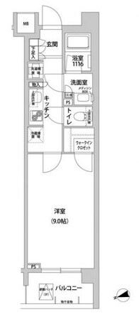 中目黒駅 徒歩9分 3階の物件間取画像